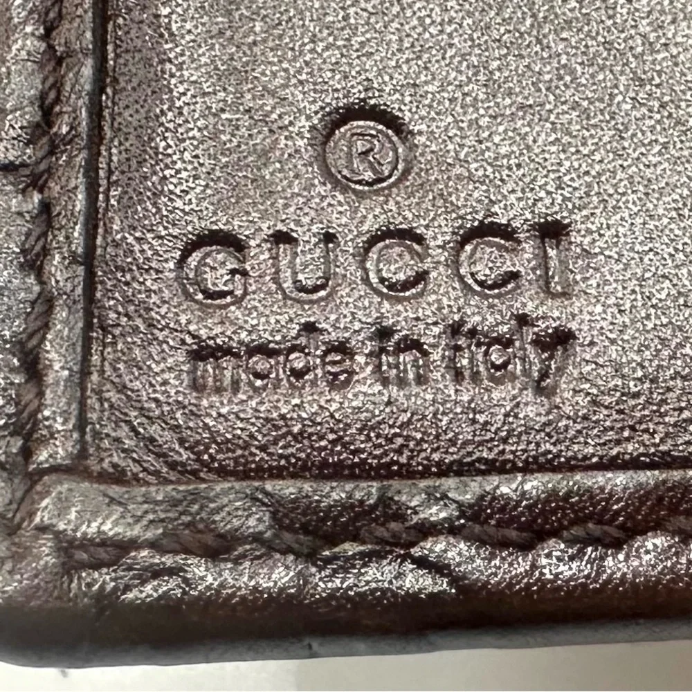 Gucci Brown Guccissima Embossed leather wallet authentic good condition (Guc-2) - Picture 3 of 15